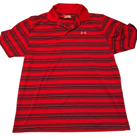 Under Armour Heat Gear Loose Collared Shirt Striped Size XL - Picture 1 of 4